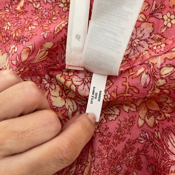 J. Crew Squareneck Puff-sleeve Cotton Blend Voile Top XL puff-sleeve Pink Floral - Picture 9 of 13